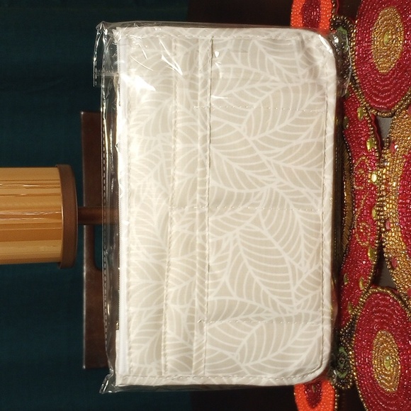 Purse Organizer Insert-Grey Leaves - Picture 6 of 9